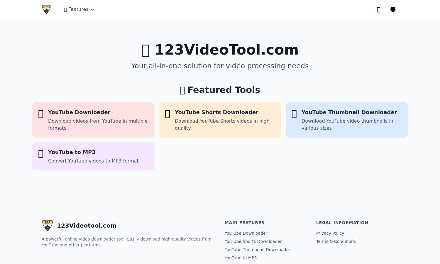 123VideoTool Website