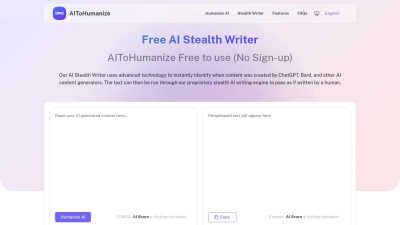 AIToHumanize - Tool for Blogging & Publishing