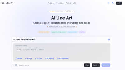 AI Line Art - Tool for Design Tools