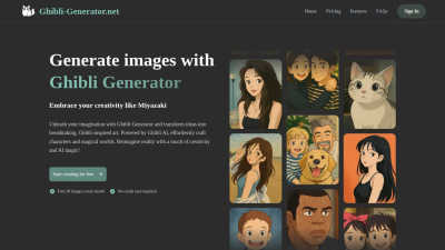 Ghibli Generator - Tool for Content Creation