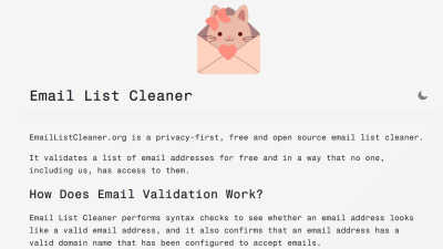 Email List Cleaner - Tool for Email Tools