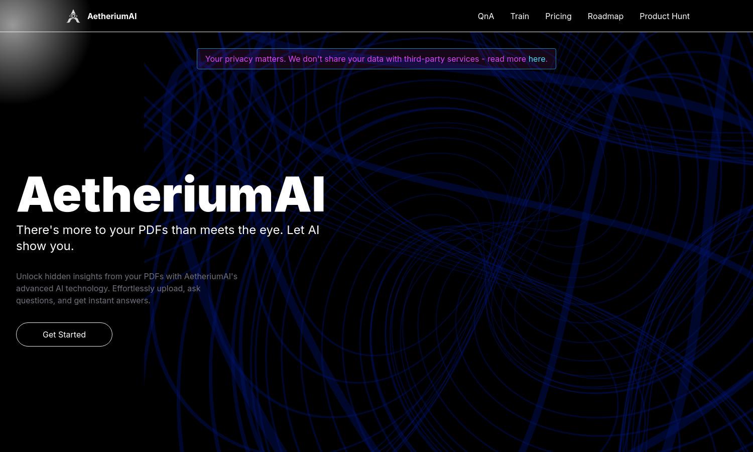 AetheriumAI Website