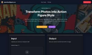 AI Action Figure Generator Website