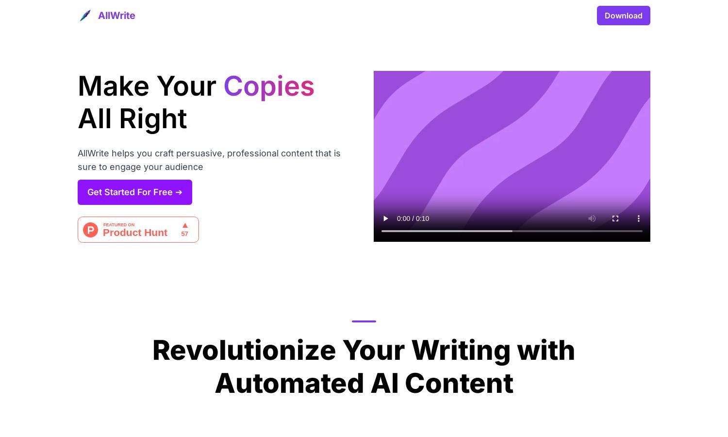 AllWrite Website