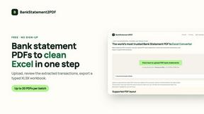 BankStatement2PDF - tool for Business & Finance