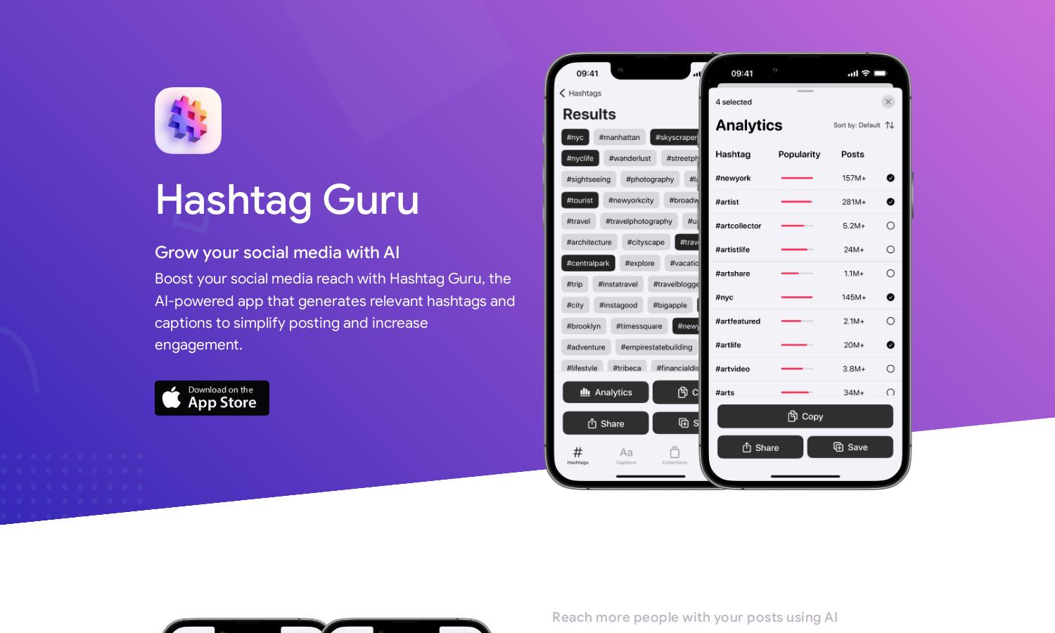 Hashtag Guru Website