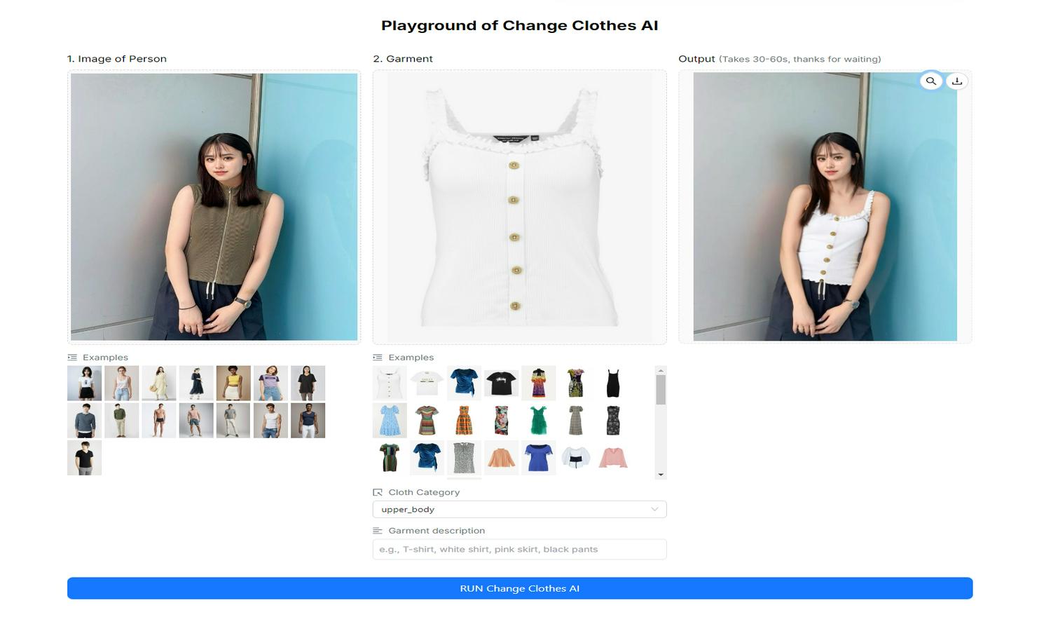 https://changeclothesai.online/ Website