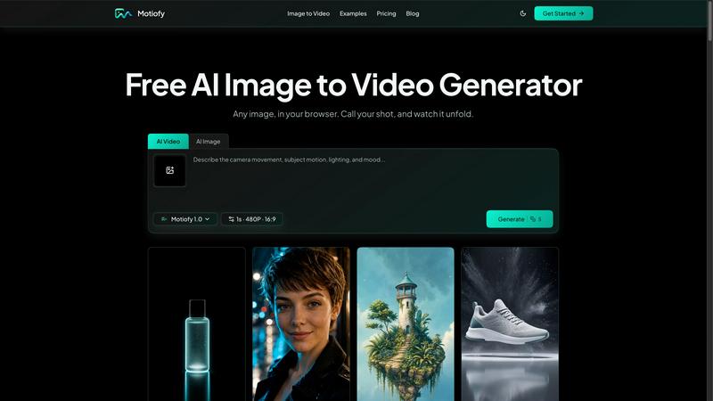 Motiofy application interface and features