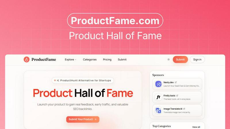 ProductFame screenshot