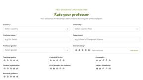 Rate My Professor - tool for Education & Learning