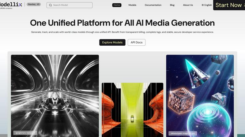 Modellix application interface and features